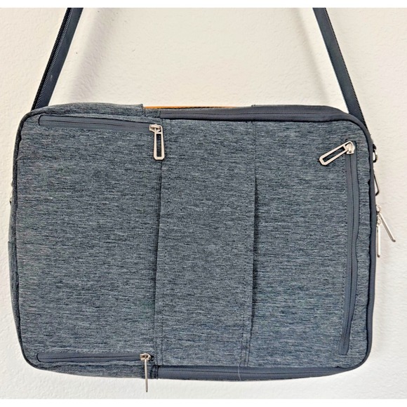 WiWU Transformer Laptop Backpack Messenger Bag Briefcase Unisex Gray Padded - Picture 9 of 16